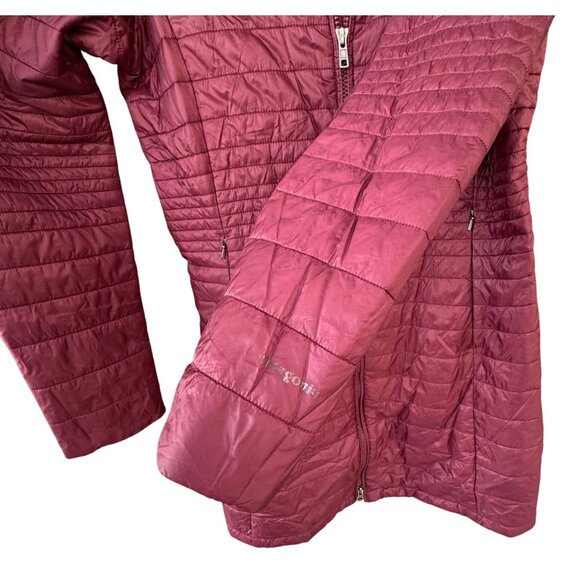 Patagonia Kai Lee Parka Long Puffer Style Jacket Womens Size Medium  Burgundy - Picture 10 of 10